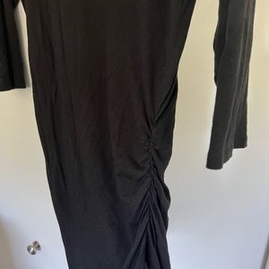 Black express top with cinched sides